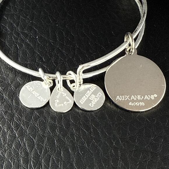 Alex and Ani‎ Bracelet US Navy Stainless Steel Bangle Adjustable 6.5 - 7.5 in - Picture 6 of 8